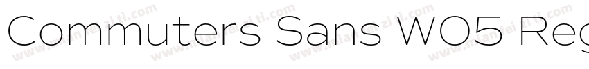 Commuters Sans W05 Regular字体转换